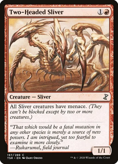 Two-Headed Sliver, card 197 from Time Spiral Remastered