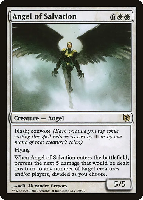 Angel of Salvation, card 20 from Duel Decks: Elspeth vs. Tezzeret