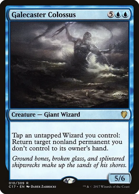 Galecaster Colossus, card 10 from Commander 2017
