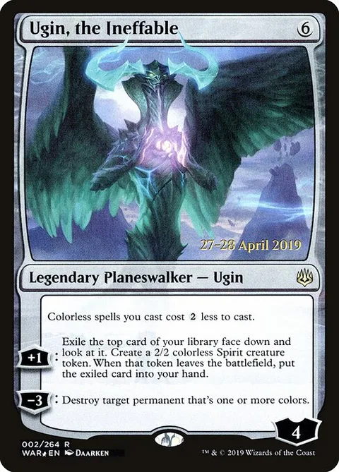 Ugin, the Ineffable, carte 2s de War of the Spark Promos
