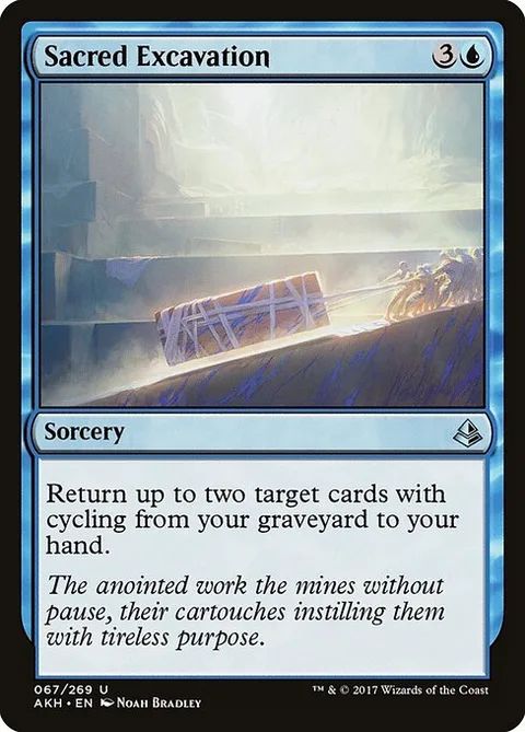 Sacred Excavation, card 67 from Amonkhet