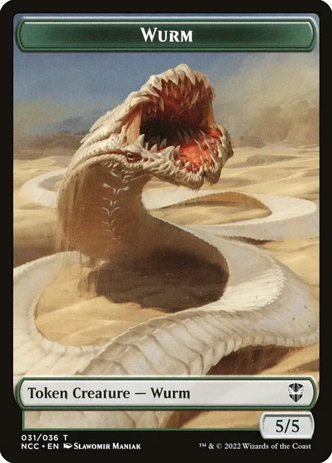 Wurm, carte 31 de New Capenna Commander Tokens