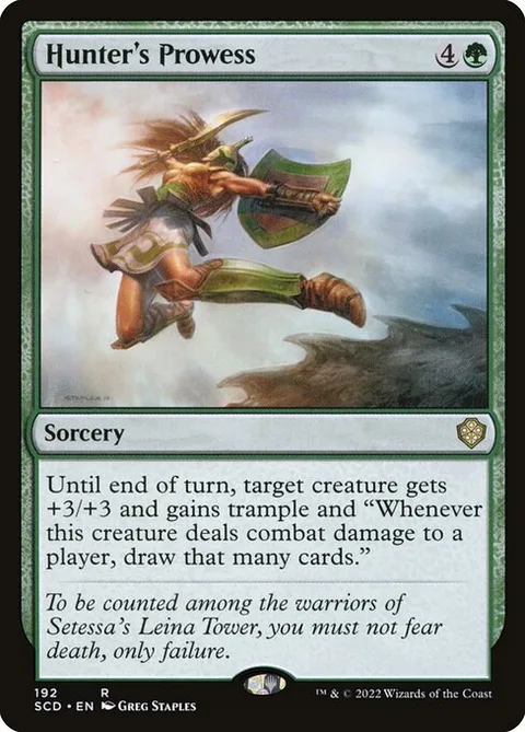 Hunter's Prowess, card 192 from Starter Commander Decks