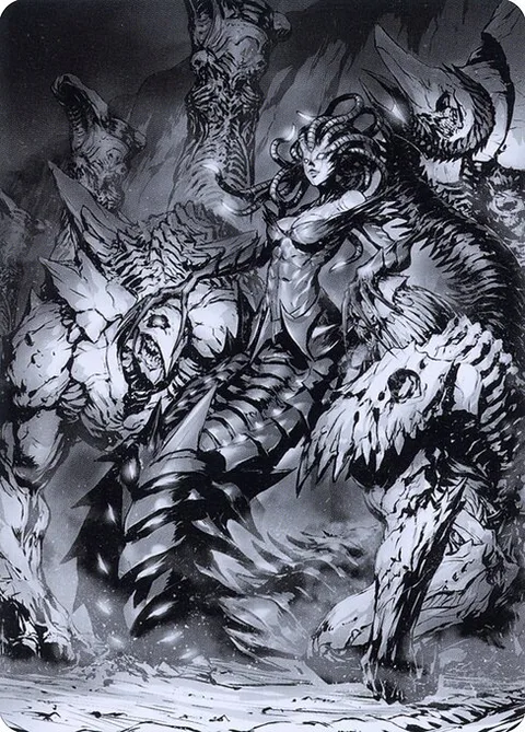 Vraska, Betrayal's Sting // Vraska, Betrayal's Sting, card 72 from Phyrexia: All Will Be One Art Series