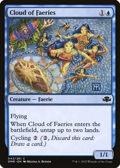 Cloud of Faeries, card 43 from Dominaria Remastered