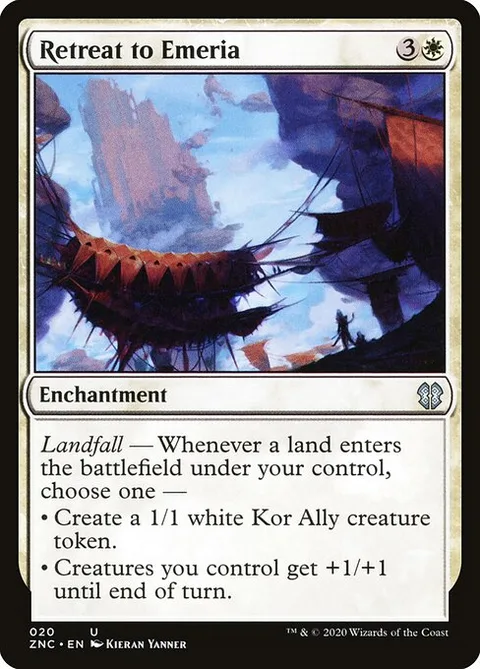 Retreat to Emeria, carte 20 de Zendikar Rising Commander