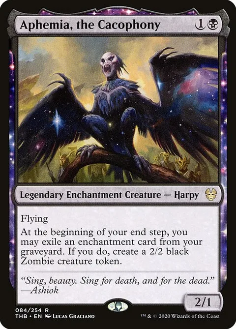 Aphemia, the Cacophony, card 84 from Theros Beyond Death