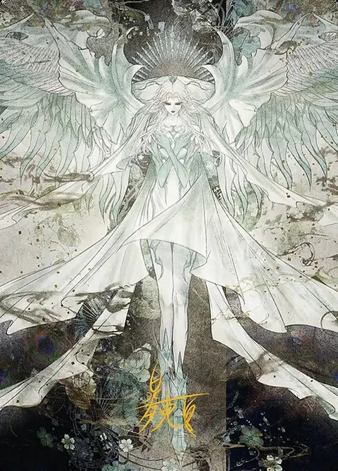Hydaelyn, the Mothercrystal // Hydaelyn, the Mothercrystal, card 34 from Final Fantasy Art Series