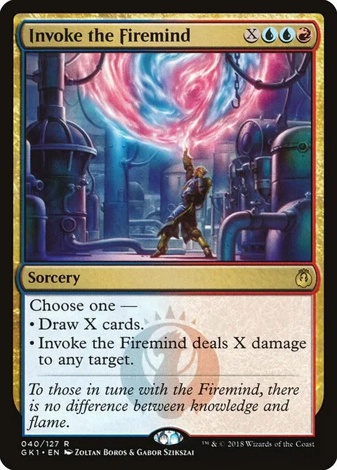 Invoke the Firemind, carte 40 de GRN Guild Kit