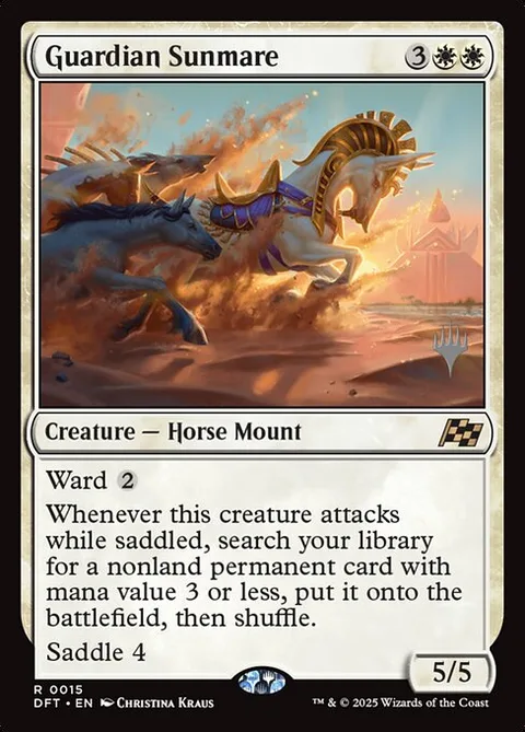 Guardian Sunmare, card 15p from Aetherdrift Promos