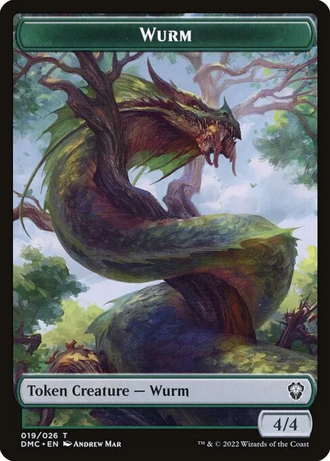 Wurm, carte 19 de Dominaria United Tokens