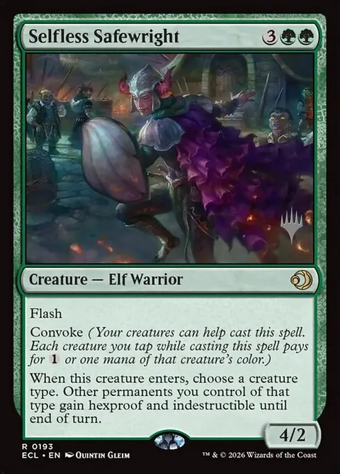 Selfless Safewright, carte 193p de Lorwyn Eclipsed Promos