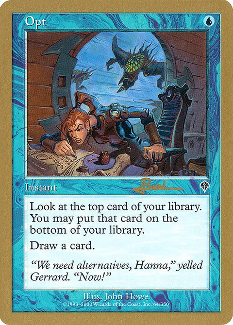 Opt, carte ar64 de World Championship Decks 2001