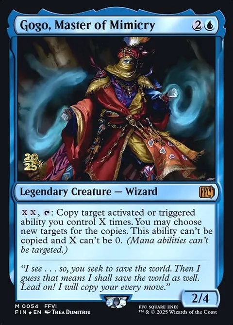 Gogo, Master of Mimicry, card 54s from Final Fantasy Promos