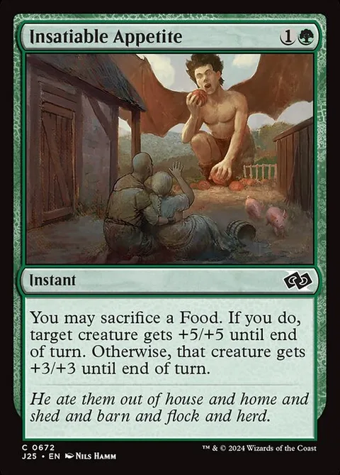 Insatiable Appetite, card 672 from Foundations Jumpstart
