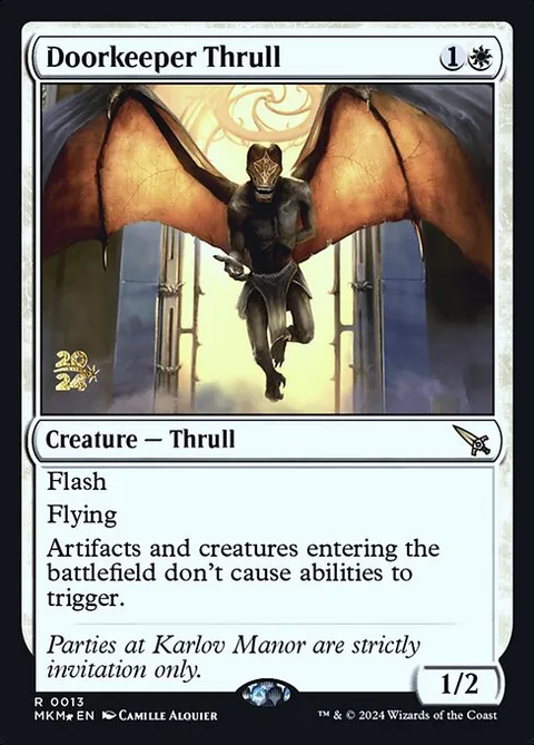 Doorkeeper Thrull, card 13s from Murders at Karlov Manor Promos