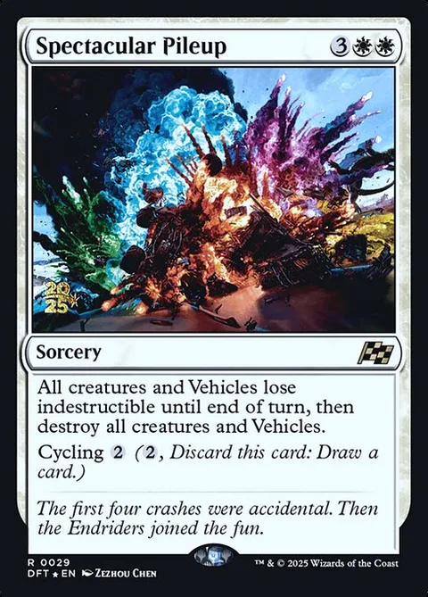 Spectacular Pileup, card 29s from Aetherdrift Promos