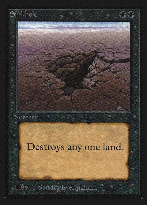 Sinkhole, card 130 from Intl. Collectors' Edition