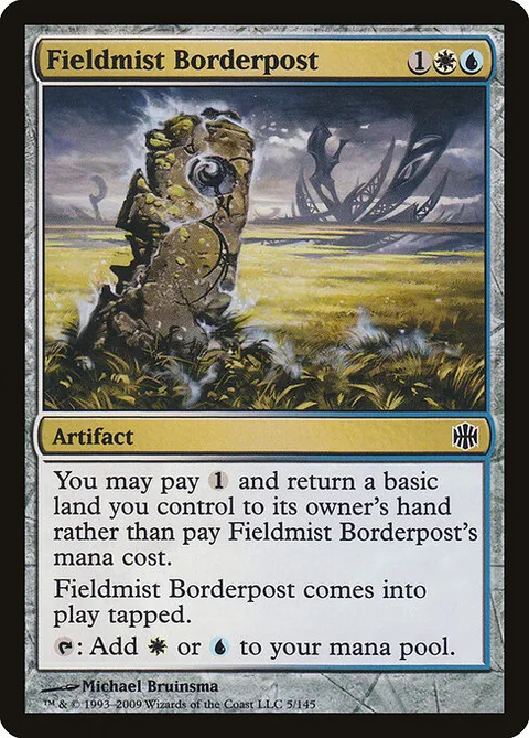 Fieldmist Borderpost, card 5 from Alara Reborn
