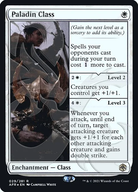 Paladin Class, card 29a from Adventures in the Forgotten Realms Promos