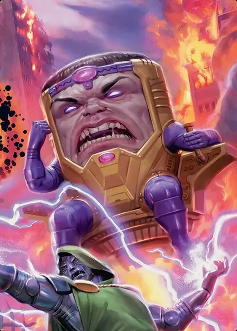 M.O.D.O.K., Evil Intellect // M.O.D.O.K., Evil Intellect, card 9b from Marvel Super Heroes Art Series