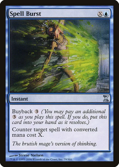 Spell Burst, card 79 from Time Spiral