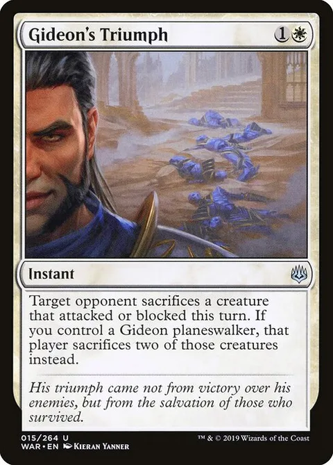 Gideon's Triumph, card 15 from War of the Spark