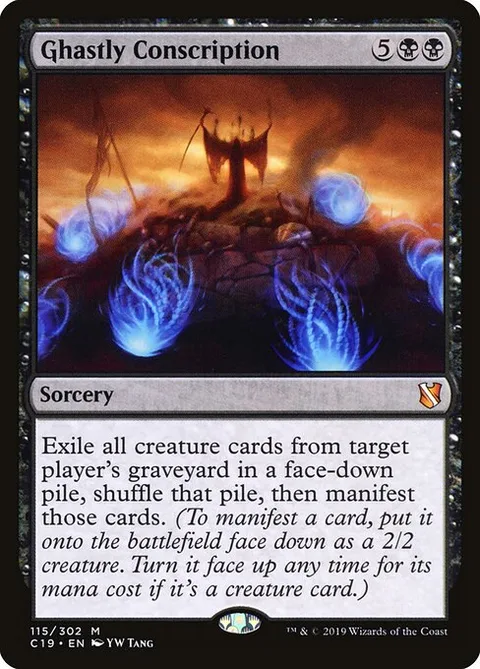 Ghastly Conscription, card 115 from Commander 2019