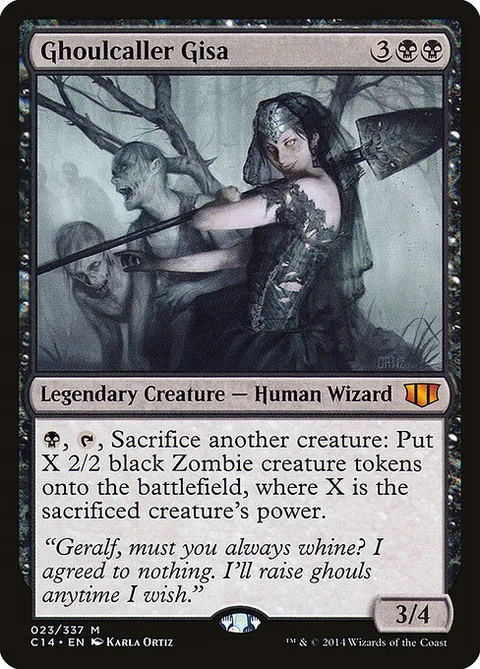 Ghoulcaller Gisa, card 23 from Commander 2014