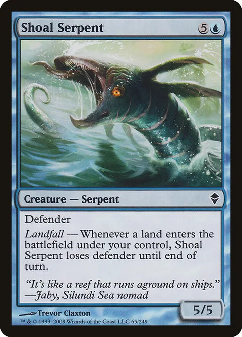 Shoal Serpent, carte 65 de Zendikar