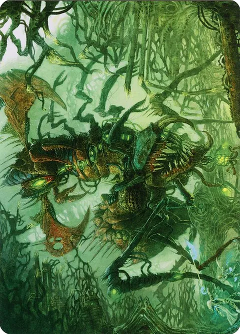 Skyscythe Engulfer // Skyscythe Engulfer, card 42 from Phyrexia: All Will Be One Art Series