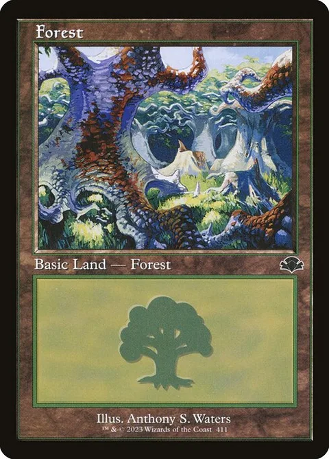 Forest, carte 411 de Dominaria Remastered