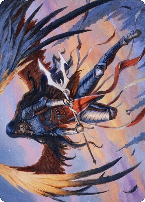 Liesa, Forgotten Archangel // Liesa, Forgotten Archangel, card 63 from Midnight Hunt Art Series