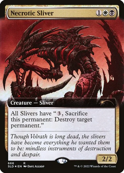 Necrotic Sliver, carte 666 de Secret Lair Drop