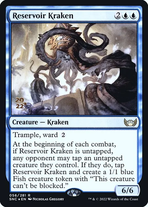 Reservoir Kraken, carte 56s de Streets of New Capenna Promos