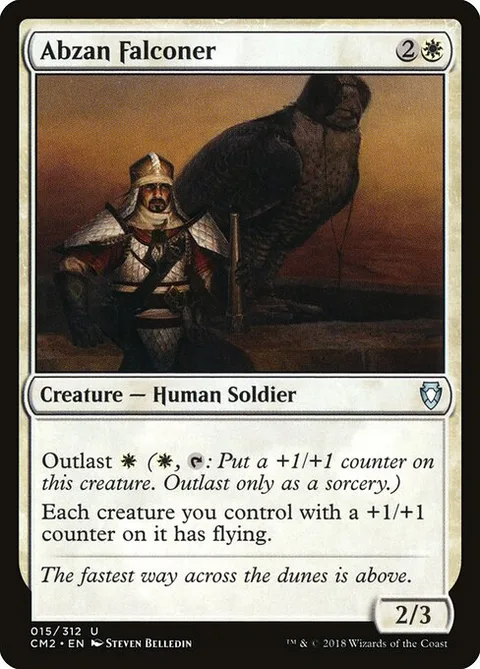 Abzan Falconer, card 15 from Commander Anthology Volume II