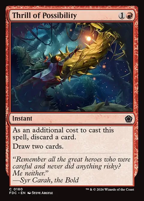 Thrill of Possibility, card 180 from Foundations Commander
