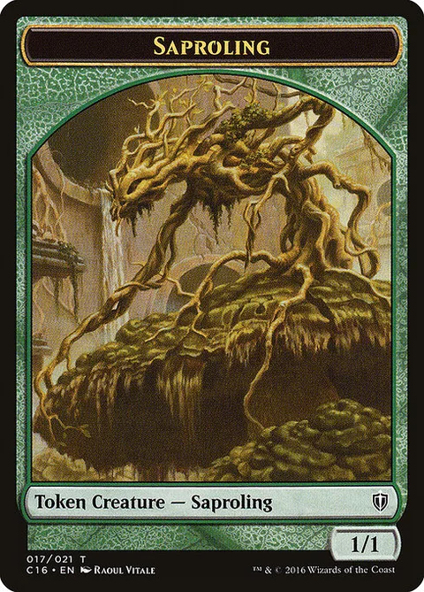 Saproling, card 17 from Commander 2016 Tokens