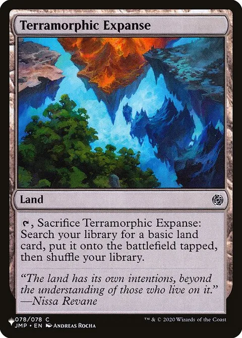 Terramorphic Expanse, card JMP-78 from The List