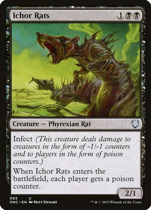 Ichor Rats, carte 93 de Phyrexia: All Will Be One Commander