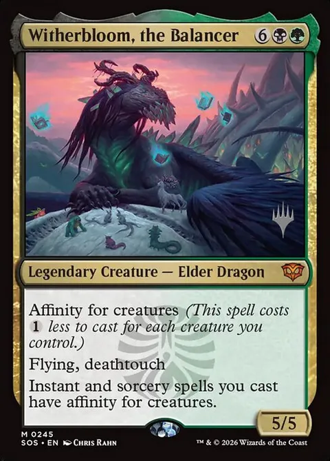 Witherbloom, the Balancer, card 245p from Secrets of Strixhaven Promos