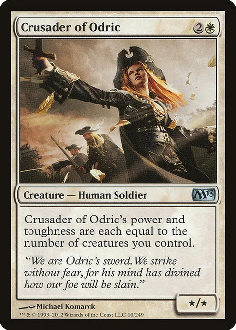 Crusader of Odric, card 10 from Magic 2013