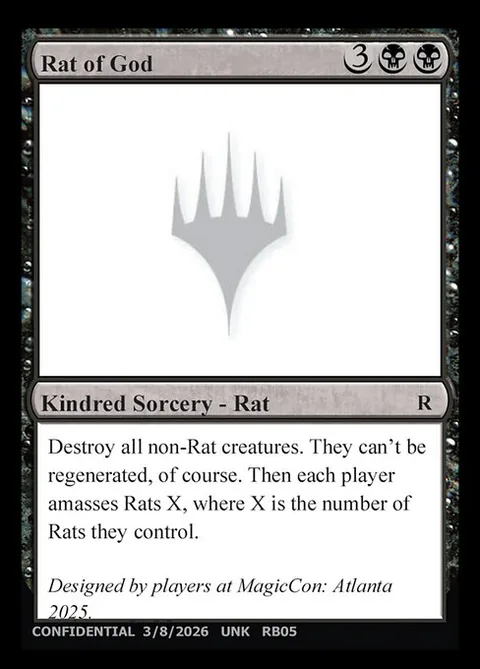 Rat of God, card RB05d from Unknown Event