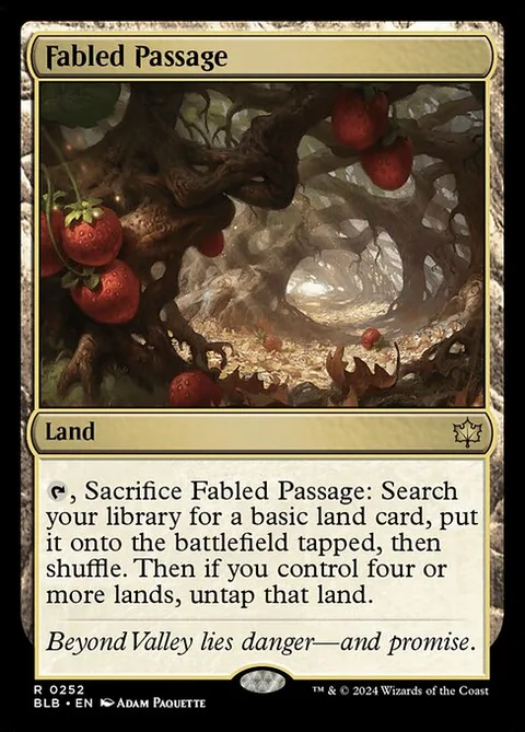 Fabled Passage, card 252 from Bloomburrow