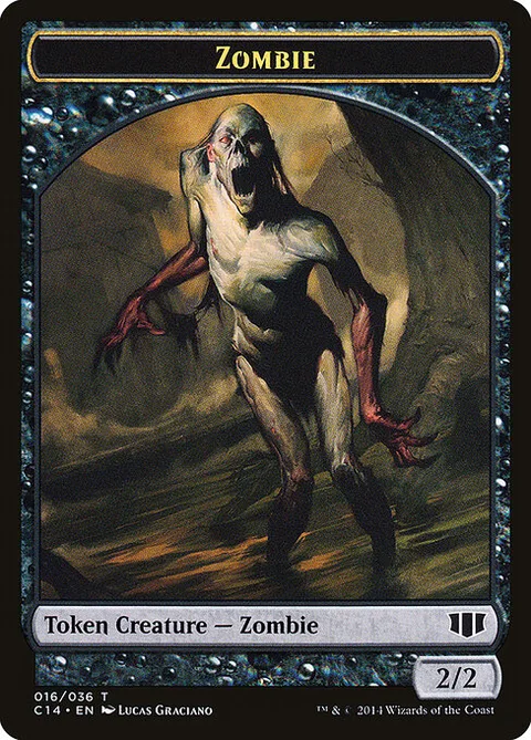 Zombie, carte 16 de Commander 2014 Tokens