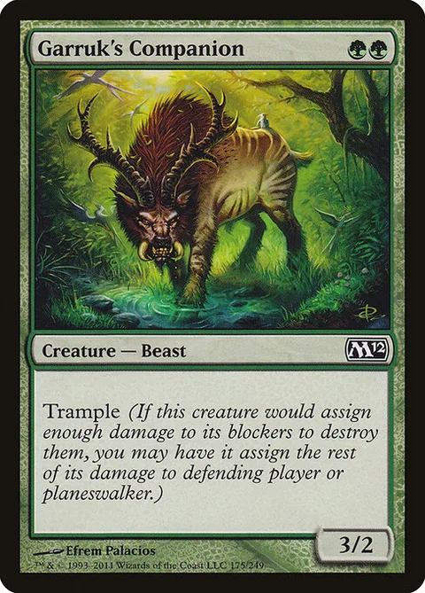 Garruk's Companion, card 175 from Magic 2012