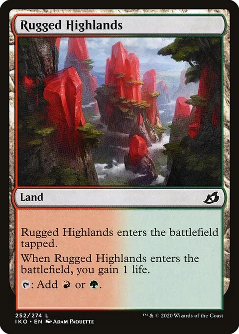 Rugged Highlands, card 252 from Ikoria: Lair of Behemoths