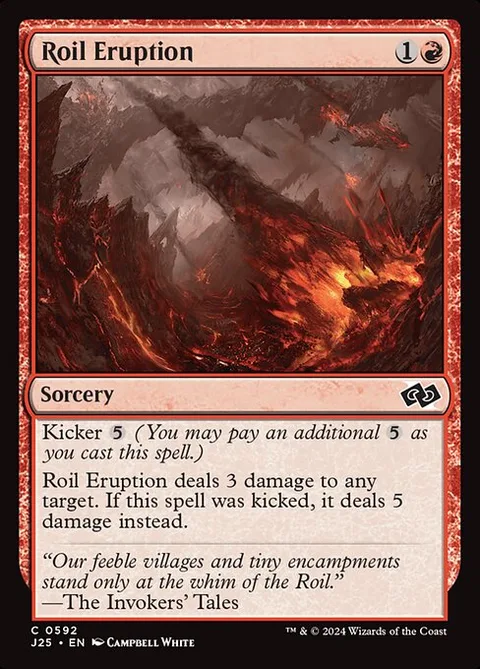 Roil Eruption, card 592 from Foundations Jumpstart