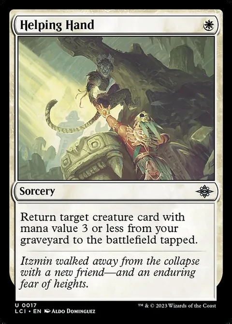 Helping Hand, card 17 from The Lost Caverns of Ixalan