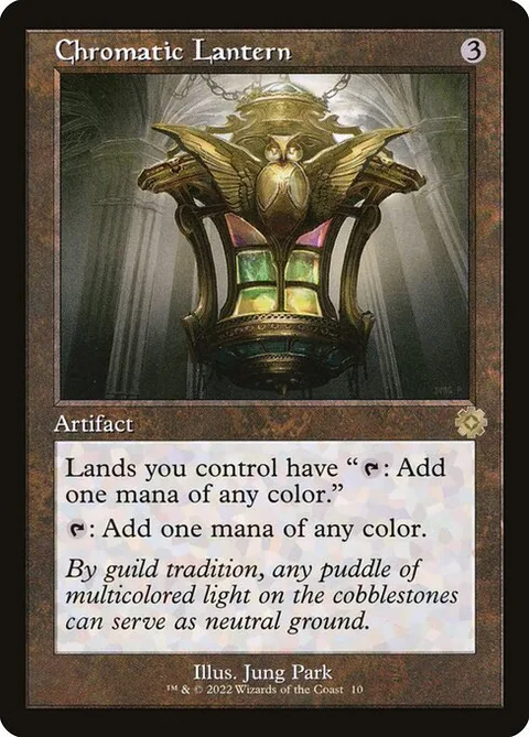 Chromatic Lantern, card 10 from The Brothers' War Retro Artifacts